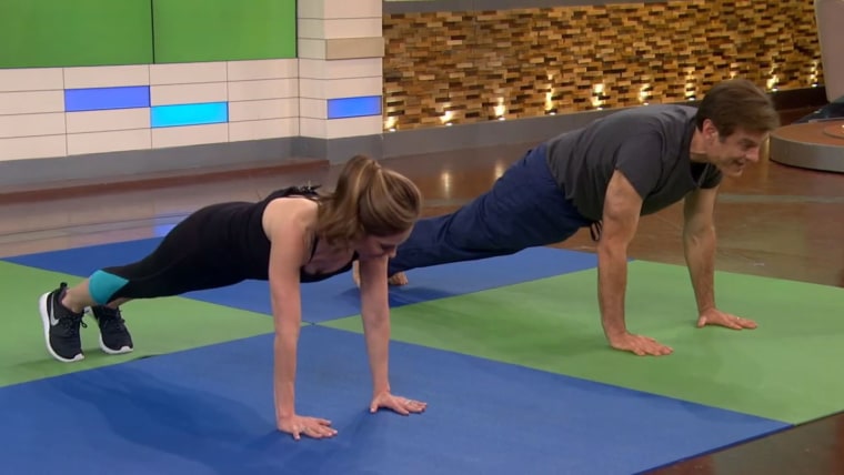 Joy Bauer workout with Dr. Oz.