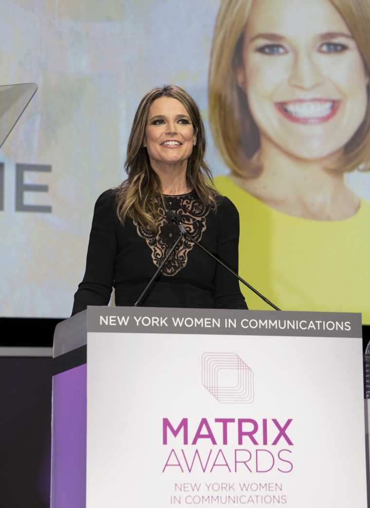 Savannah Guthrie at the Matrix Awards