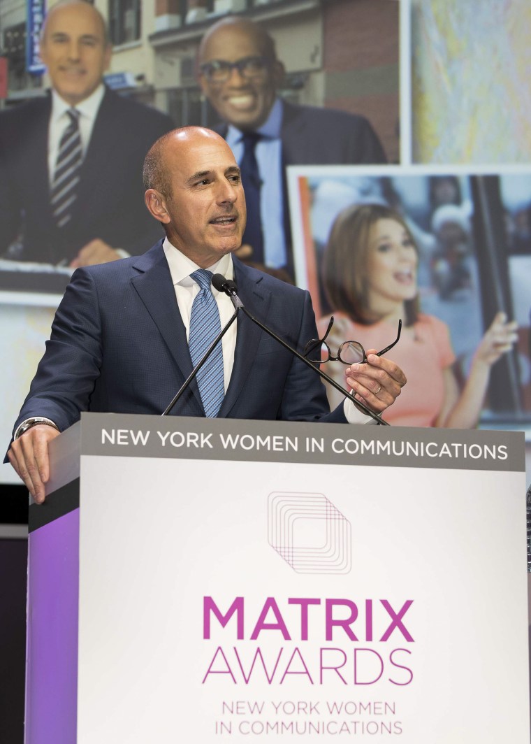 Matt Lauer at the Matrix Awards