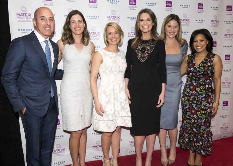 Savannah Guthrie and TODAY colleagues at the Matrix Awards