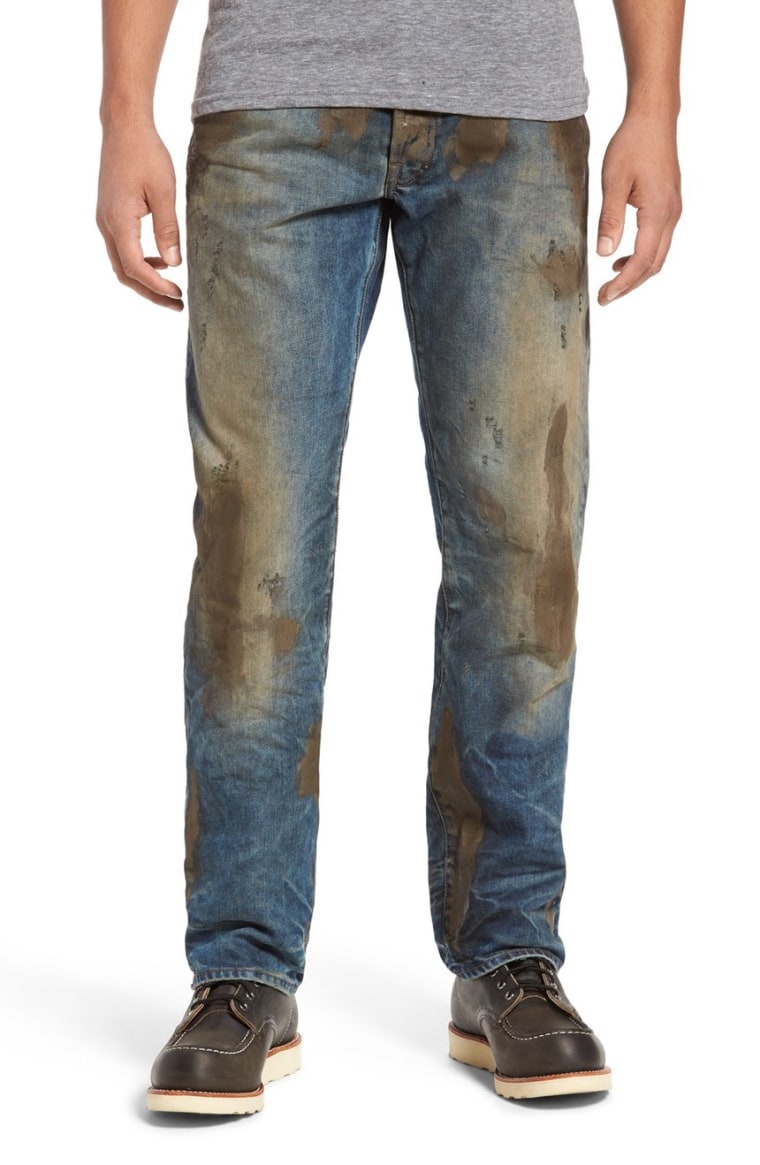 Barracuda straight leg sales jeans mud