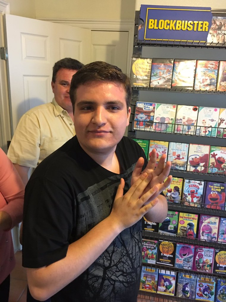 Family re-creates Blockbuster store for son with autism
