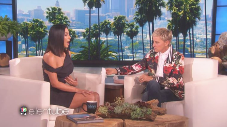 Kim Kardashian talks about her robbery on Ellen.