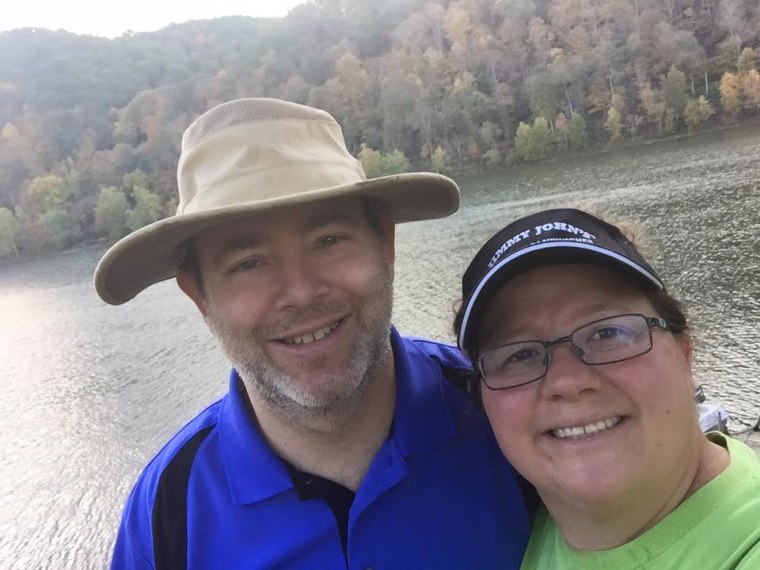 Jenn Tompkins with husband, Phil.