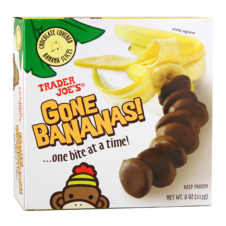 Trader Joe's Gone Bananas Chocolate Covered Bananas. 