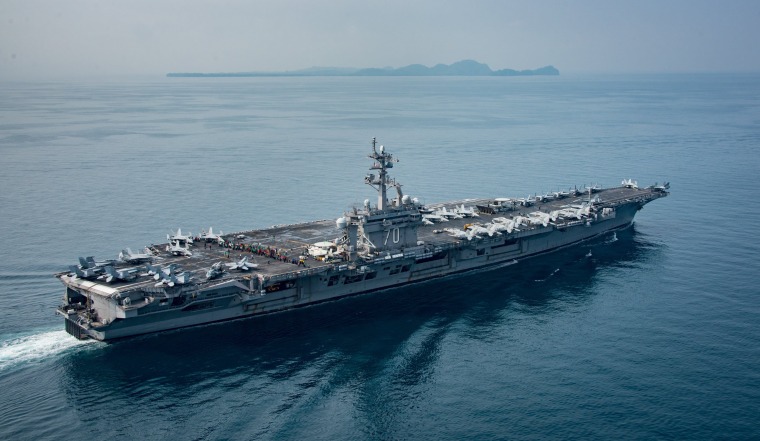Image: USS Carl Vinson on a scheduled western Pacific deployment