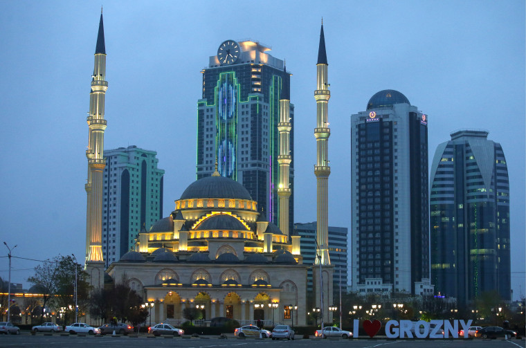 Akhmat Kadyrov Mosque in Grozny, Chechnya, Russia