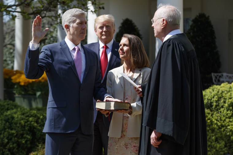 Image: Donald Trump, Neil Gorsuch, Anthony Kennedy
