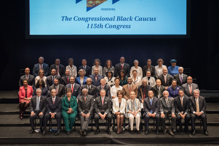 Image: Group photo of the members of the Congressional Black Caucus