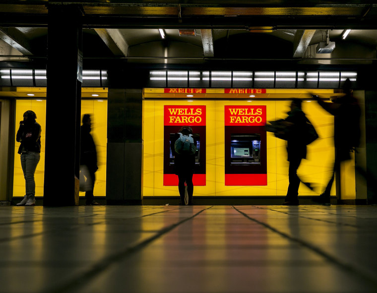 Image: Wells Fargo ATM machines in the Port Authority subway station in New York.