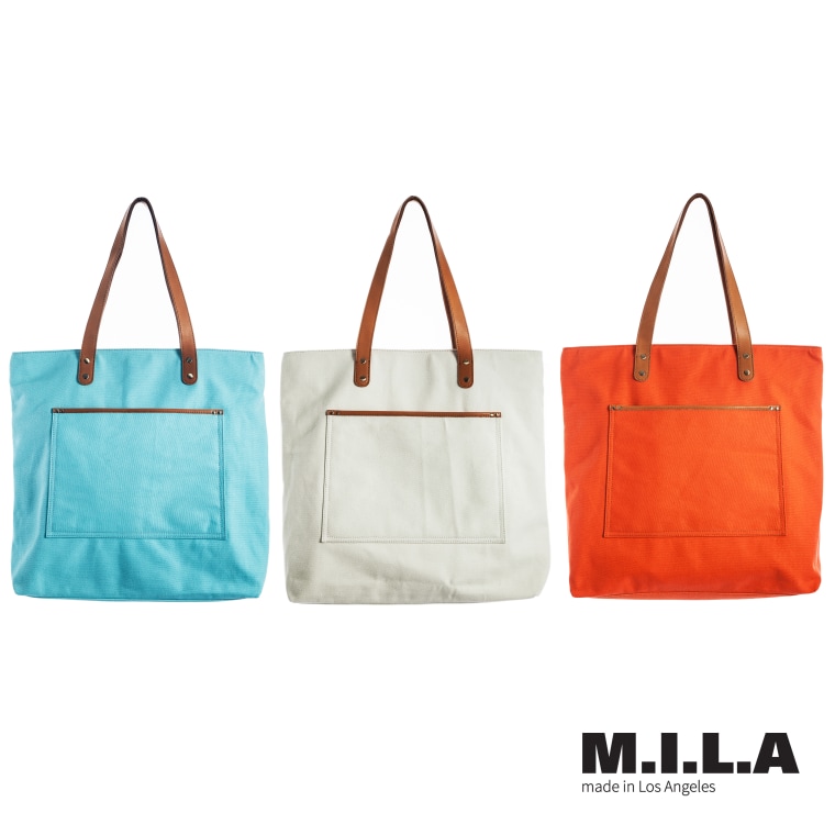 MILA Deluxe Canvas Leather Bag