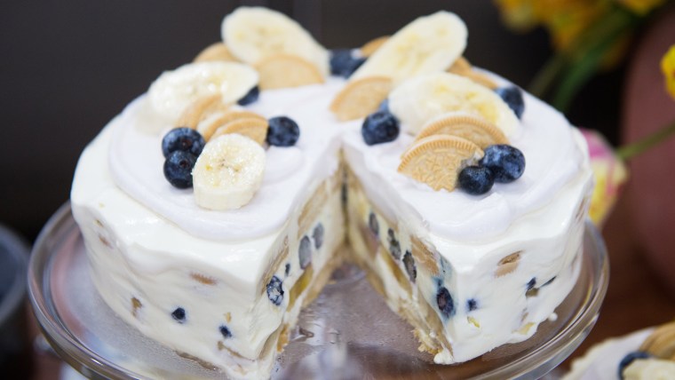 No-Bake Blueberry and Banana Icebox Cake