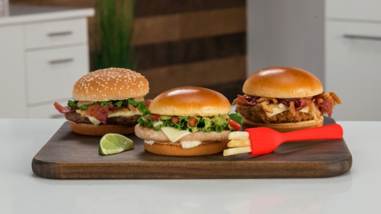 The fry-fork's release is tied to three new sandwiches,  Maple Bacon Dijon, Pico Guacamole and Sweet BBQ Bacon.