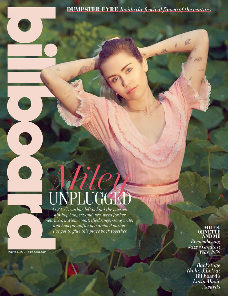 Miley Cyrus Billboard cover