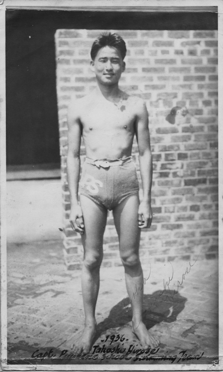 A 13-year-old Halo Hirose at the start of his swimming career.