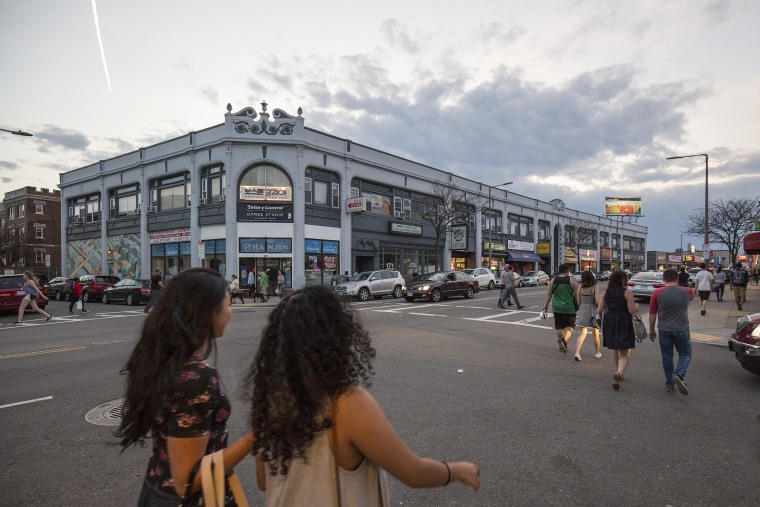 Boston Korea's office is located on Harvard Avenue in Allston, a street known for its many Korean restaurants and businesses. A Korean packing service is located just a floor below.