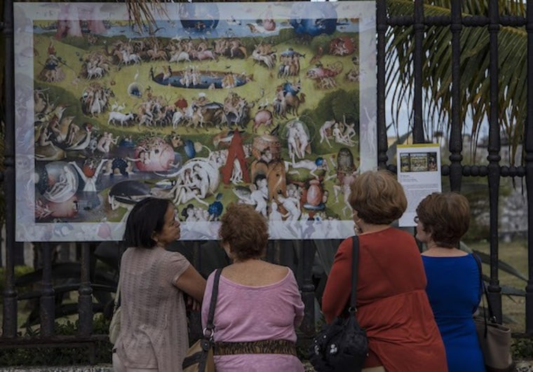 Cathedral Park in Santa Fe, New Mexico, will host a free outdoor gallery featuring reproductions of master works from the Prado Museum in Madrid, including Hieronymus Bosch's "The Garden of Earthly Delights."