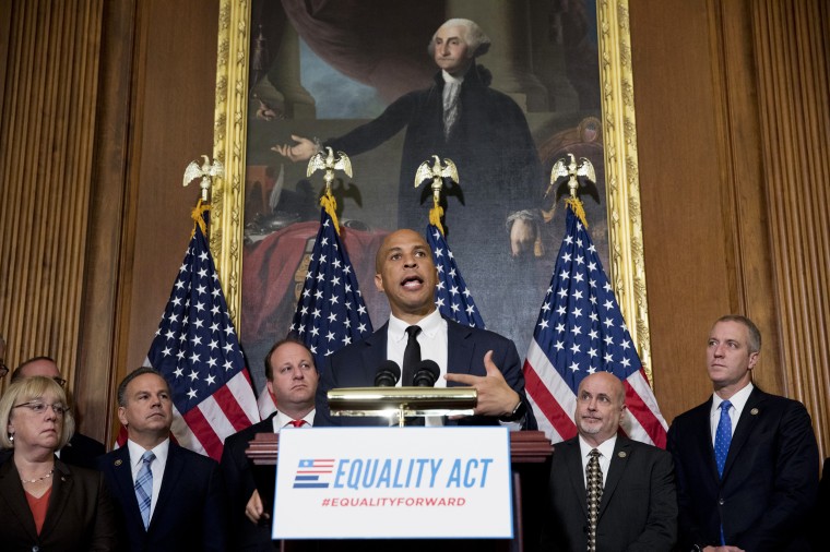 Image: Congressional Democrats Introduce The Equality Act Of 2017 Supporting The LGBT Community Against Discrimination