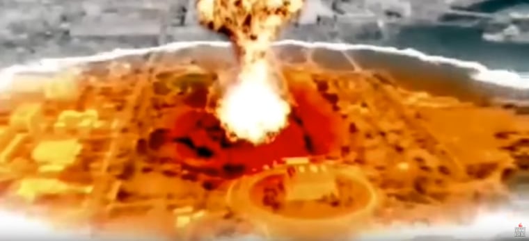 Image: North Korean video shows a simulation of the nuclear destruction of Washington