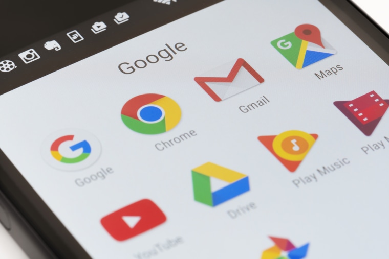 Image: Google apps on Android phone