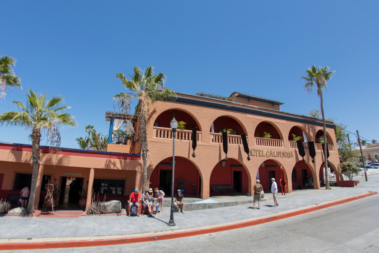 Image: The Hotel California in the town of Todos Santos, Baja California Sur, Mexico