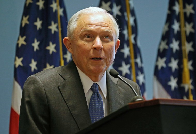 Image: US Attorney General Jeff Sessions in New York