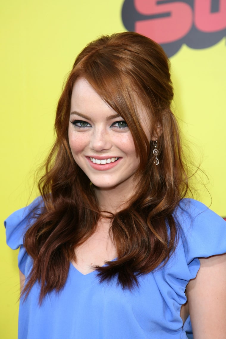 Emma Stone Hair evolution, August 2007