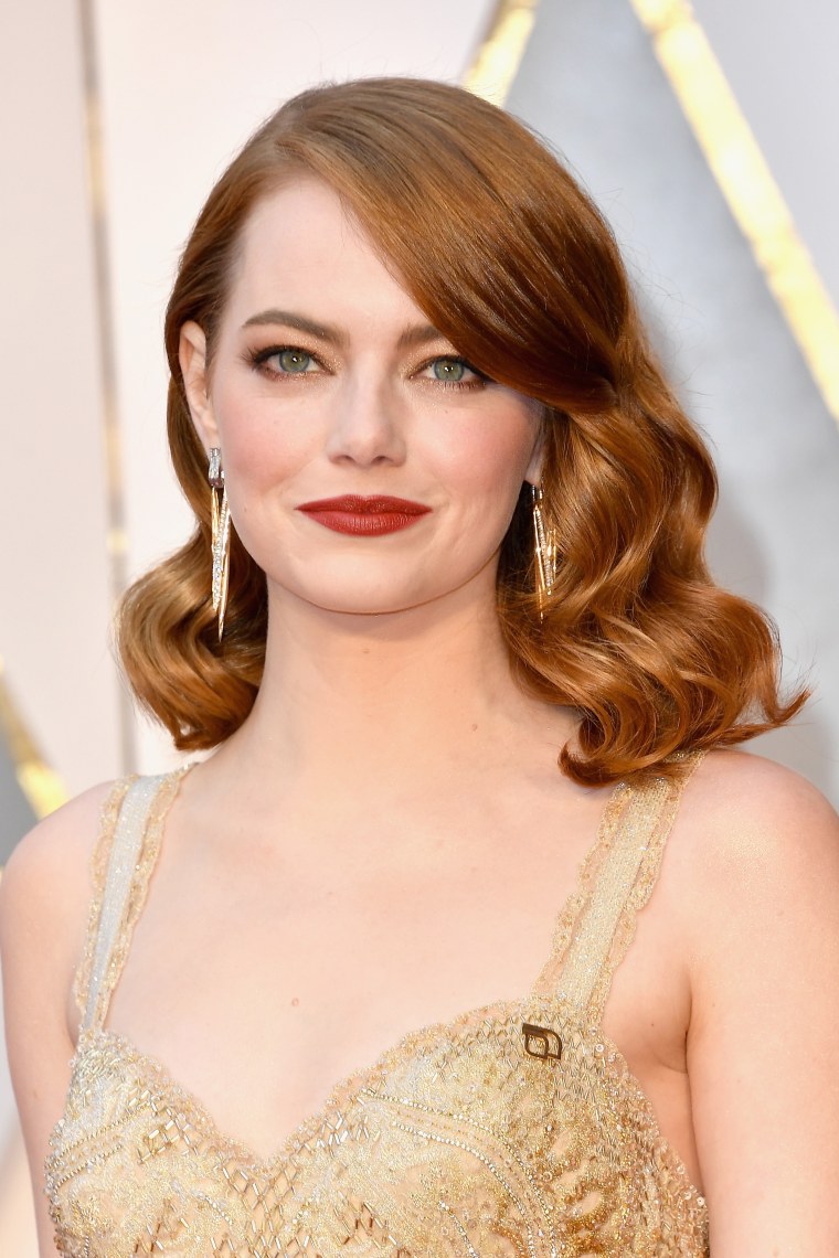 Emma Stone Hair evolution, February 2017