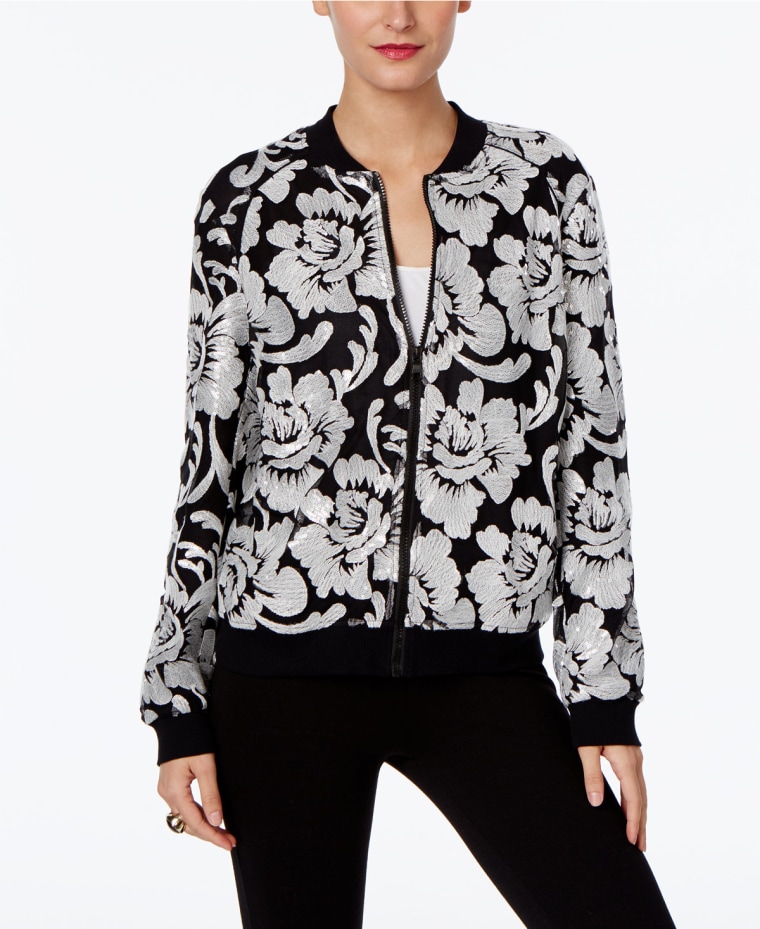 Embroidered Bomber Jacket