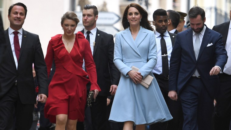 Duchess of Cambridge, the former Kate Middleton, visits Luxembourg