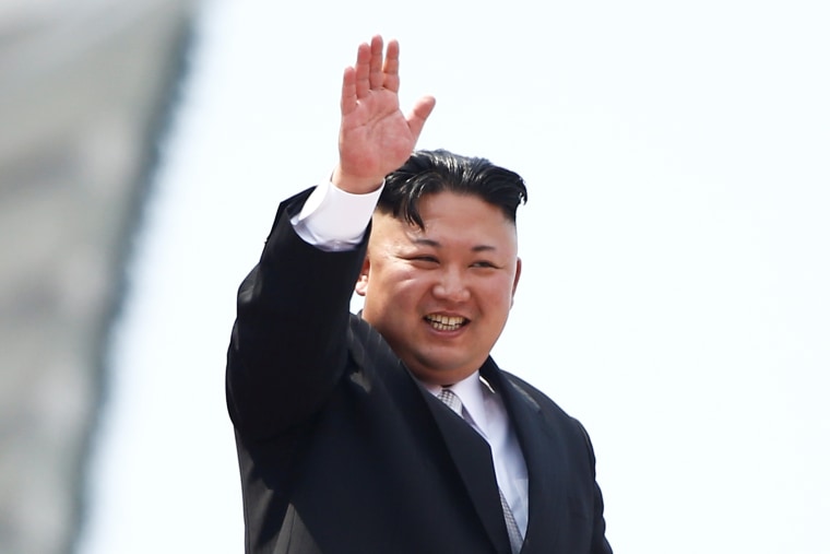 Image: Kim Jong Un on April 15, 2017
