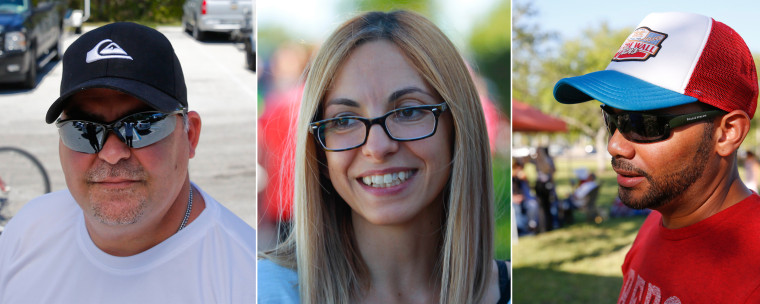 Javier Suarez, left, Lissa Kobak, center and Ray Gonzalez comment on health care.