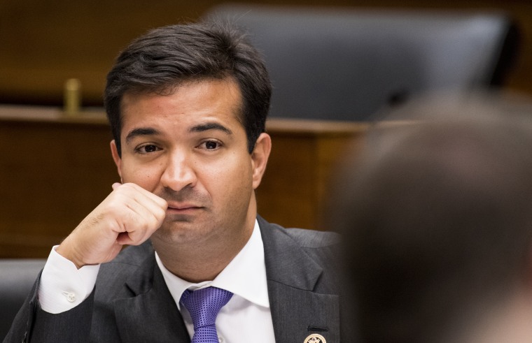Rep. Carlos Curbelo, R-Fla., listens during the House Transportation and Infrastructure Committee hearing on "An Examination of FEMA's Limited Role in Local Land Use Development Decisions" on Wednesday, Sept. 21, 2016.