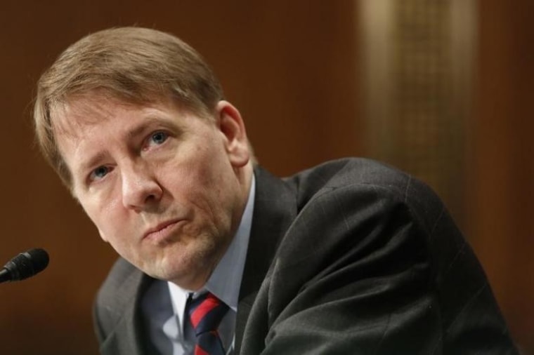 U.S. Consumer Financial Protection Bureau Director Cordray testifies before a Senate Banking Committee hearing on Capitol Hill in Washington