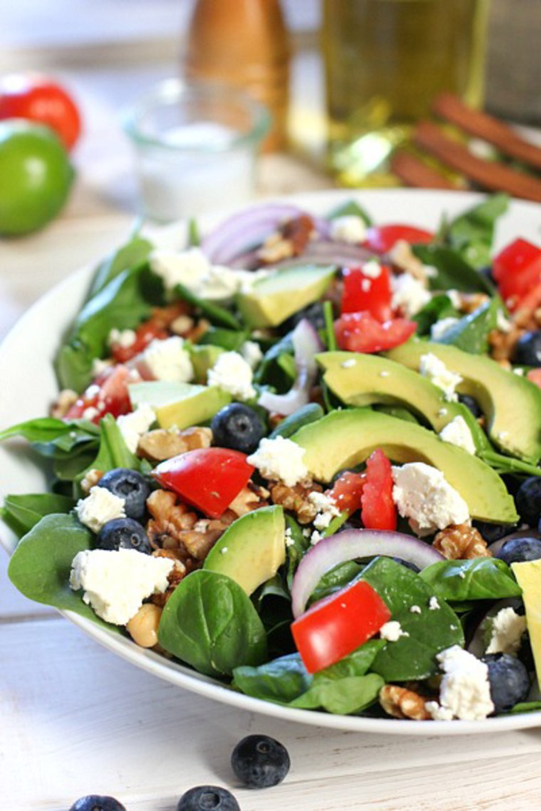 Image: Spinach Power Salad with Honey Lime Vinaigrette