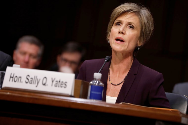 Image: Former Acting Attorney General Sally Yates Testifies on Capitol Hill