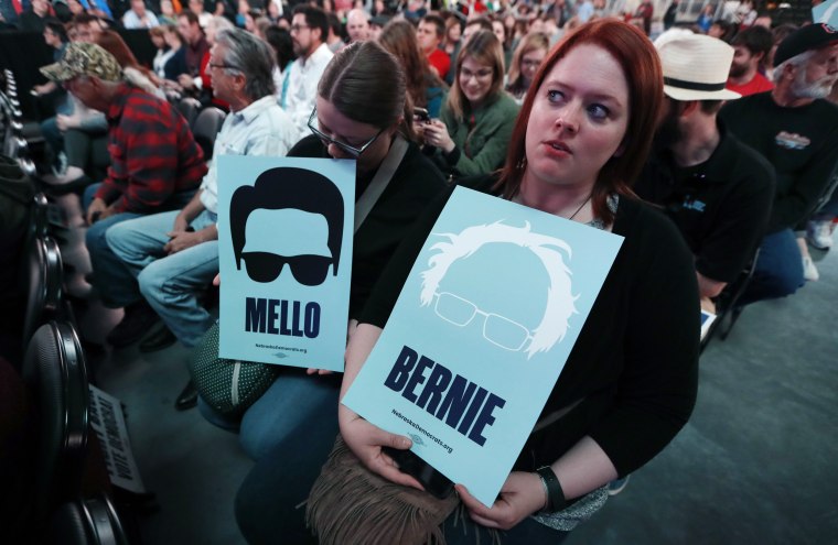 Image: Omaha Democratic mayoral candidate Heath Mello supporters attend a rally
