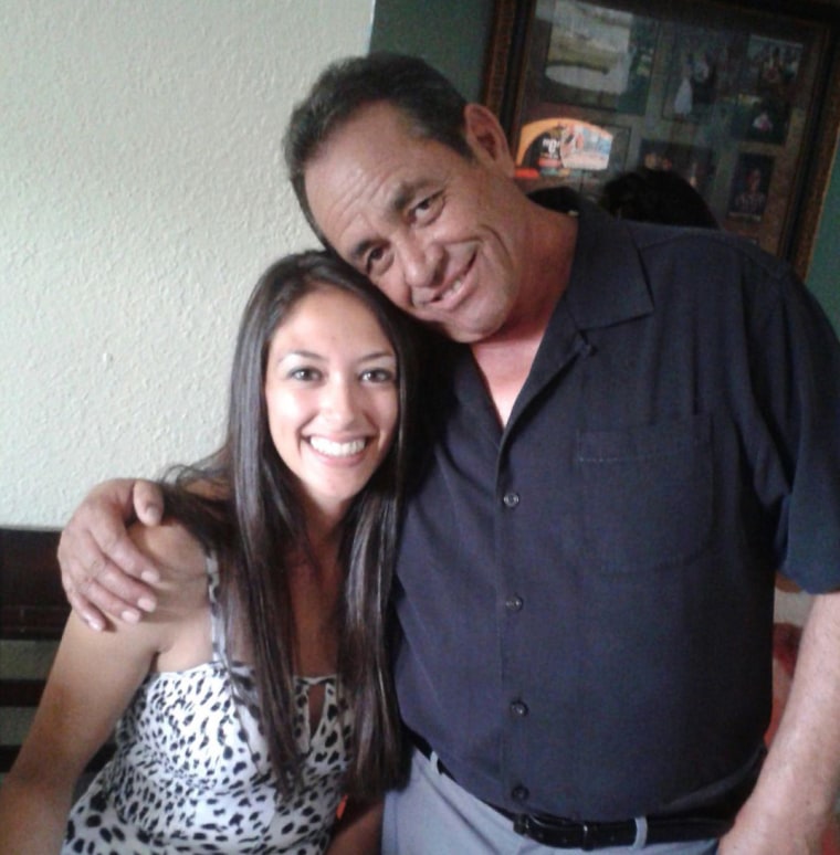 Image: Raul Romero with his daughter Lora