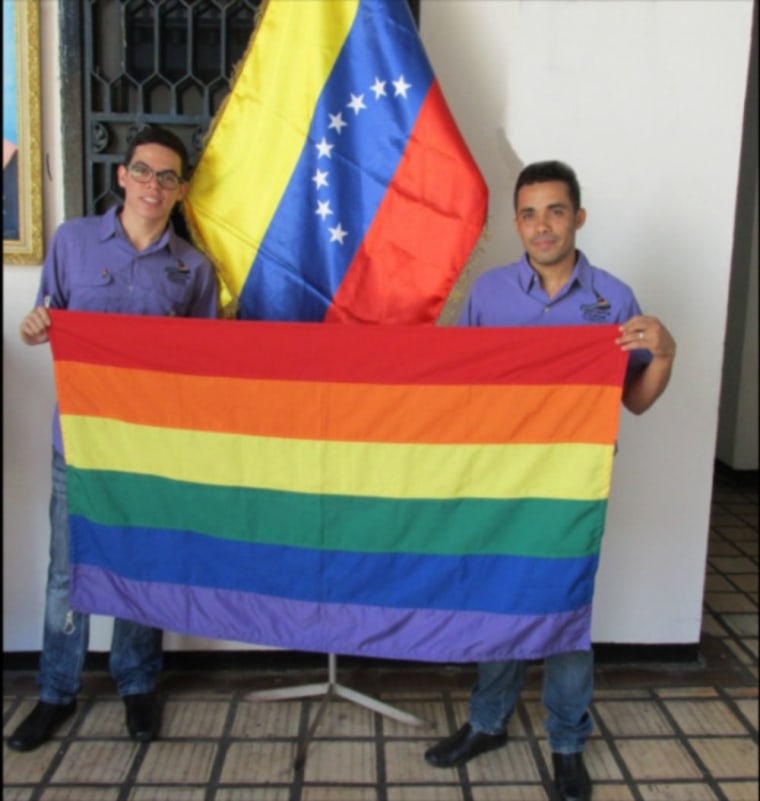 Activists Wendell Oviedo and Yonatan Matheus