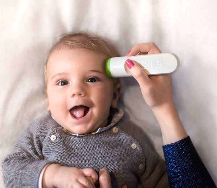 The Withings Thermo is an FDA-approved thermometer that syncs to your smartphone so you can keep track and easily share info with a pediatrician.