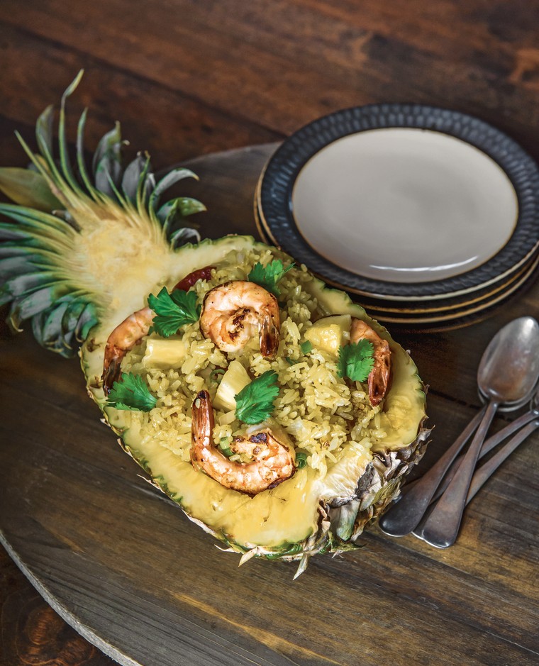 The pineapple fried rice from chef Jet Tila's "101 Asian Dishes You Need to Cook Before You Die."