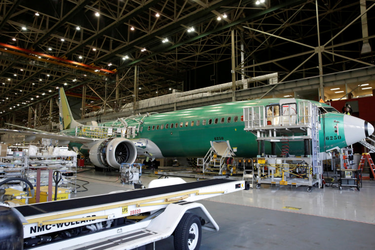 Image: A 737 MAX 9 under construction