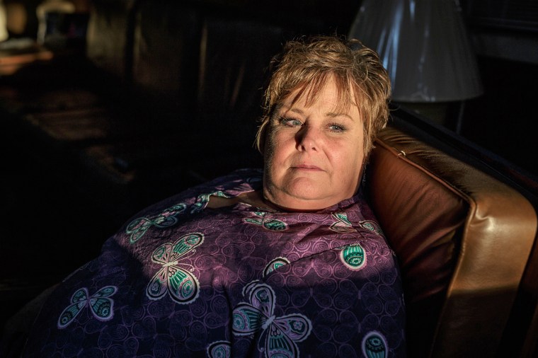 Tyler Edmonds' mother, Sharon Clay, at her home in Columbus, Mississippi