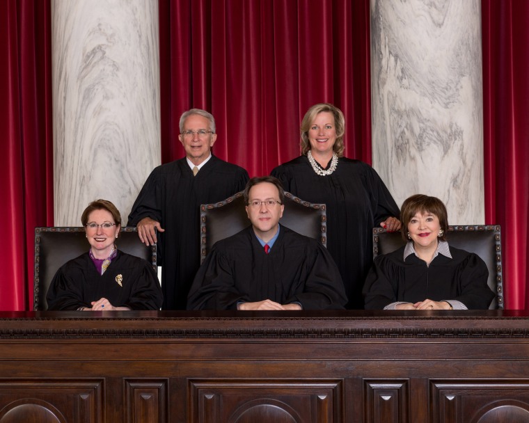 Image: 2017 West Virginia Supreme Court members
