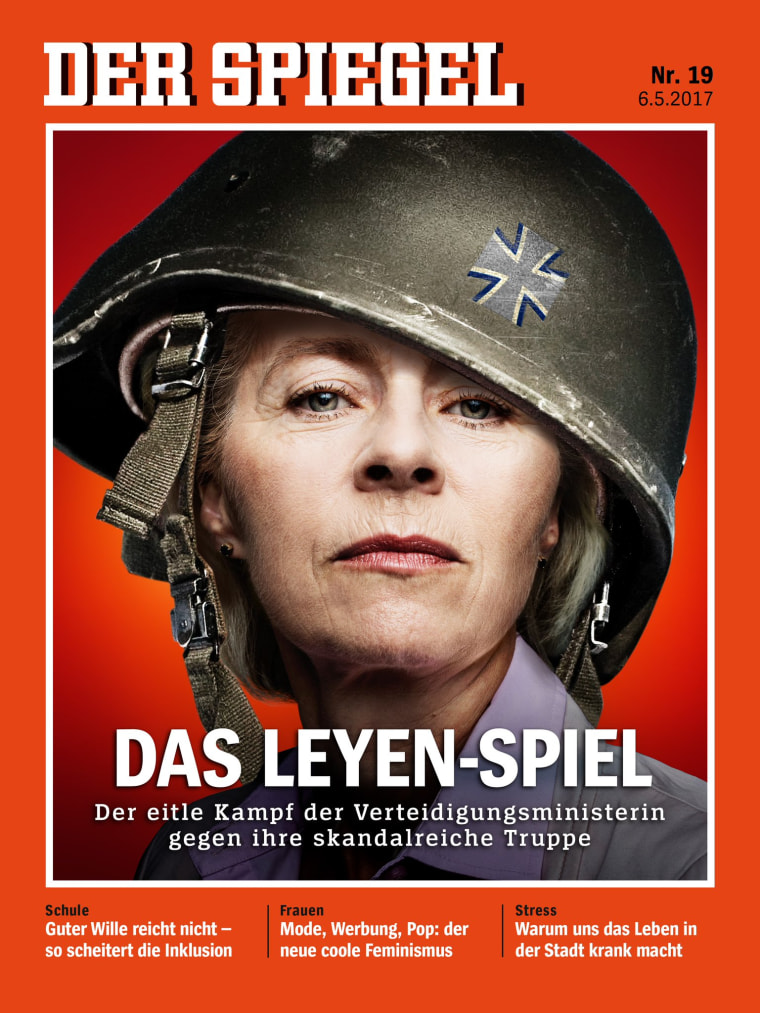 Image: Defense Minister Urseula von der Leyen on the cover of German magazine