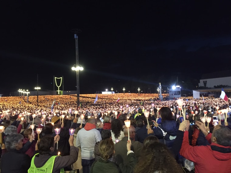 Image: Candle Light Vigil in Fatima, Portugal.