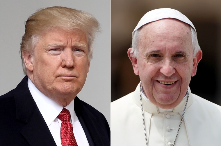 Image: Donald Trump and Pope Francis Combo