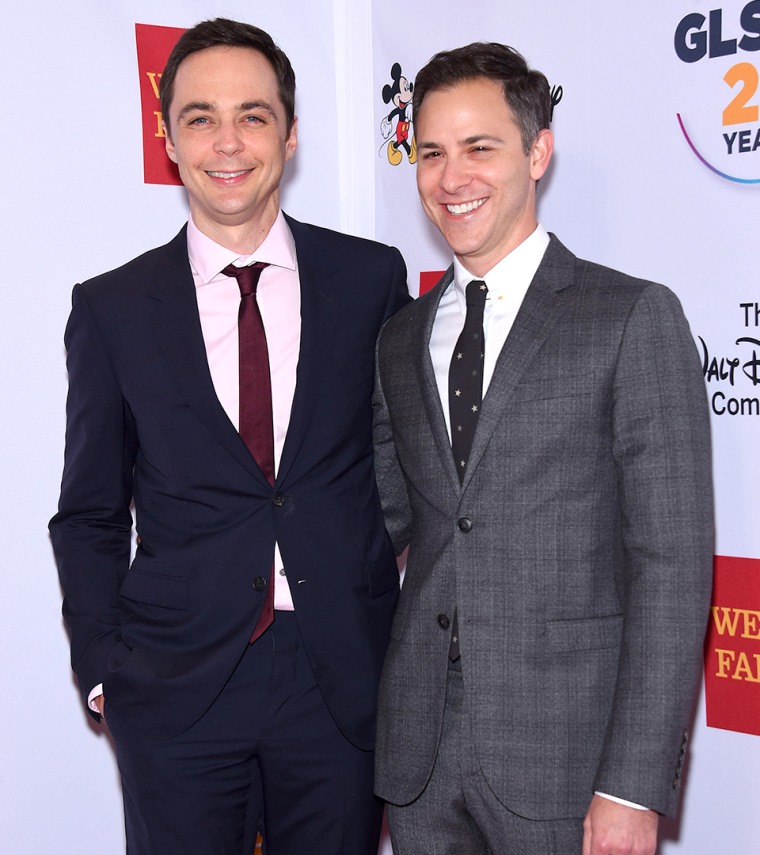 Beverly Hills, California, USA. 23rd Oct, 2015. Jim Parsons &amp; Todd Spiewak arrives for the GLSEN Awards and Gala held at the Wilshire Hotel. (C) Lisa O'Connor/ZUMA Wire/Alamy Live News