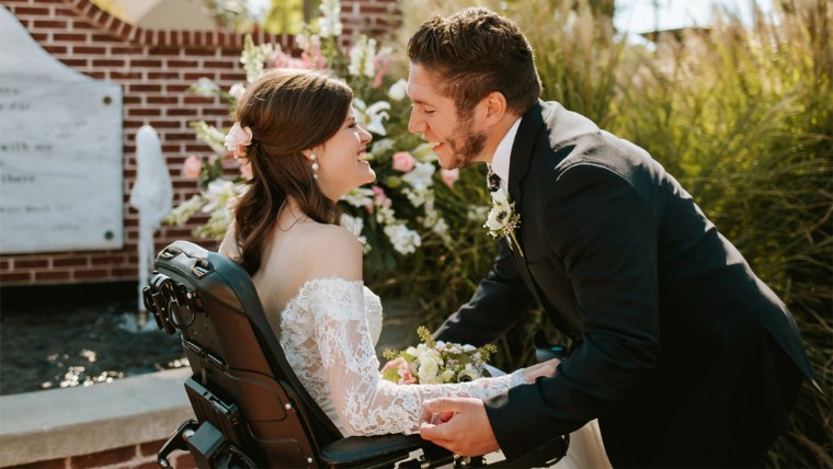 College sweethearts marry after car accident leaves bride a quadriplegic