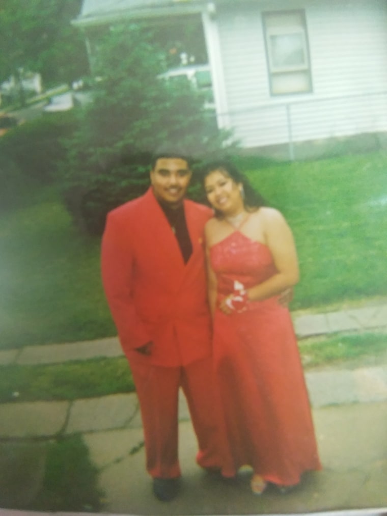 Red prom suit